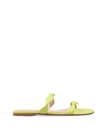 Sandalo Basso In Nappa Lime Donna