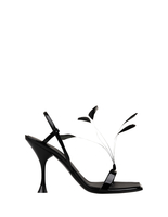 Sandalo Kimi In Pelle Metallizzata Nera