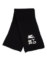 Sciarpa Donna In Tricot Nera Con Logo Etro CUBE