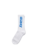 calzini helvetica jacquard uomo bianchi in cotone