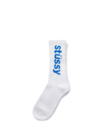 calzini helvetica jacquard uomo bianchi in cotone