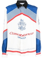 camicia airways uomo multicolore in seta