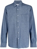 camicia denim uomo azzurra in cotone