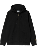 giacca hooded chase uomo nera in cotone