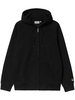 giacca hooded chase uomo nera in cotone