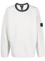 maglione 5042u in lana uomo bianco