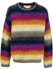 maglione a righe uomo multicolore