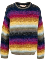 maglione a righe uomo multicolore
