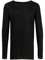 maglione fine uomo nero in lana