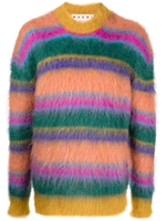 maglione fuzzy uomo multicolore in mohair