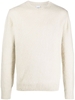maglione in lana shetland uomo bianco