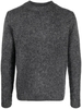 maglione in lana shetland uomo grigio