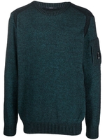 maglione lens uomo verde in lana