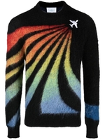 maglione rainbow uomo nero