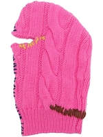 passamontagna in lana unisex rosa