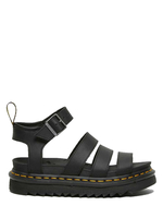 sandali blaire brando unisex neri in pelle