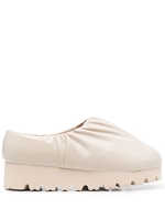 sandali camp shoe low donna beige in pelle vegana