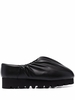 sandali camp shoe low donna neri in pelle