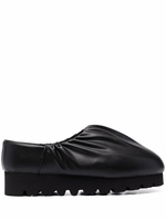 sandali camp shoe low donna neri in pelle