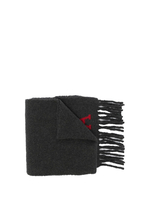 sciarpa ami de coeur oversize unisex grigia in lana