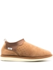 slippers ron uomo marrone in pelle scamosciata
