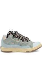 sneakers curb uomo azzurre in pelle