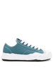 sneakers hank low toe cap uomo blu in cotone