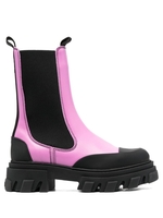 stivali mid chelsea donna rosa in pelle