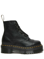 stivali sinclair unisex neri in pelle