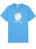 t-shirt apple unisex azzurra in cotone