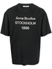 t-shirt stockholm uomo nera in cotone