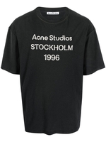 t-shirt stockholm uomo nera in cotone