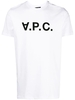 t-shirt vpc blanc h uomo bianca in cotone