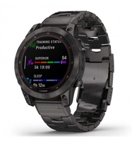 Smartwatch Garmin Fenix 7 Solar Sapphire carbon gray titanium 010-02540-39