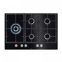 Aeg piano gas hkb75820nb 75cm 5f nero aeg built in Incasso Elettrodomestici