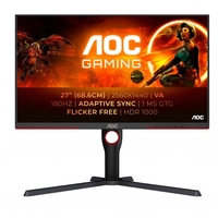 Aoc q27g3xmn/bk 27in ips 2560x1440 16:9 3000:1 1ms hdmi/dp/usb Monitor Informatica