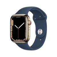 Apple apple smartwatch watch series 7 gps + cellular,  45mm gold stainless steel with abyss blue sport band Smartwatch Telefonia