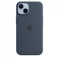 Apple iphone 14 silicone case storm blue Apparati telecomunicazione Telefonia