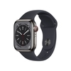 Apple Series 8 GPS + Cellular 41mm Graphite Stainless Steel Case with Midnight Sport Band - Regular Smartwatch Telefonia