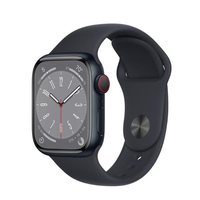 Apple Series 8 GPS + Cellular 41mm Midnight Aluminium Case with Midnight Sport Band - Regular Smartwatch Telefonia