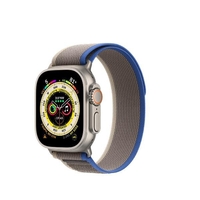 Apple ultra gps + cellular,  49mm titanium case with blue/gray trail loop - m/l mqfv3ty Ultra GPS + Cellular,  49mm Titanium Case with Blue/Gray Trail Loop - M/L Smartwatch Telefonia