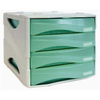 Arda smile cassettiera 4 cassetti verde tr trasparente SMILE Accessori scrivania e ambiente Ufficio cancelleria