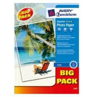 Avery 2572-50 carta fotogr.a4 200gr inkjet 50fg. fotografica per stamp.ink-jet 2572-50 Materiale di consumo Informatica