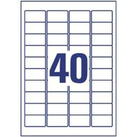 Avery etichette anti manomissione - non rimovibili 45, 7 x 25, 4 mm L6145-20 Materiale di consumo Informatica