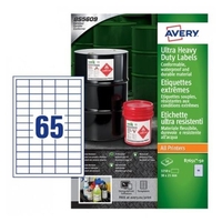 Avery etichette bianche ultra resistenti in teslin - 3.250 Materiale di consumo Informatica