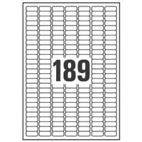 Avery Etichette in poliestere argento - per stampanti Laser bianco/nero - 25, 4 x 10 mm Materiale di consumo Informatica