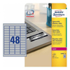 Avery Etichette in poliestere argento - per stampanti Laser bianco/nero - 45, 7 x 21, 2 mm Materiale di consumo Informatica