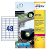 Avery etichette in poliestere bianco Materiale di consumo Informatica