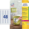 Avery etichette rimovibili - 45, 7 x 21, 2 mm Materiale di consumo Informatica