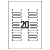 Avery l7552-25 etich trasp.mini ind 55x12 7singolo etichette trasp x laser b/n da 25ff L7552-25 Materiale di consumo Informatica